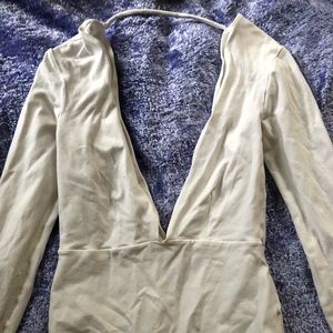 American apparel white bodysuit small